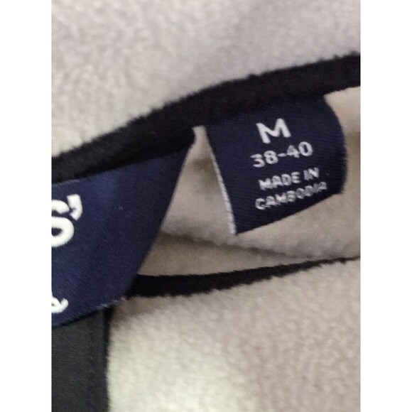 Lands End Sweater Mens Medium White Fleece Pullover Quarter Button - Picture 6 of 6